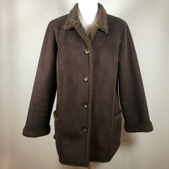 L.L.Bean Faux Shearling Coat — Timeless Winter Luxury - Picture 5 of 12